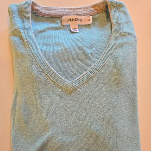 Pull coton col V Calvin klein - Picture 1 of 5